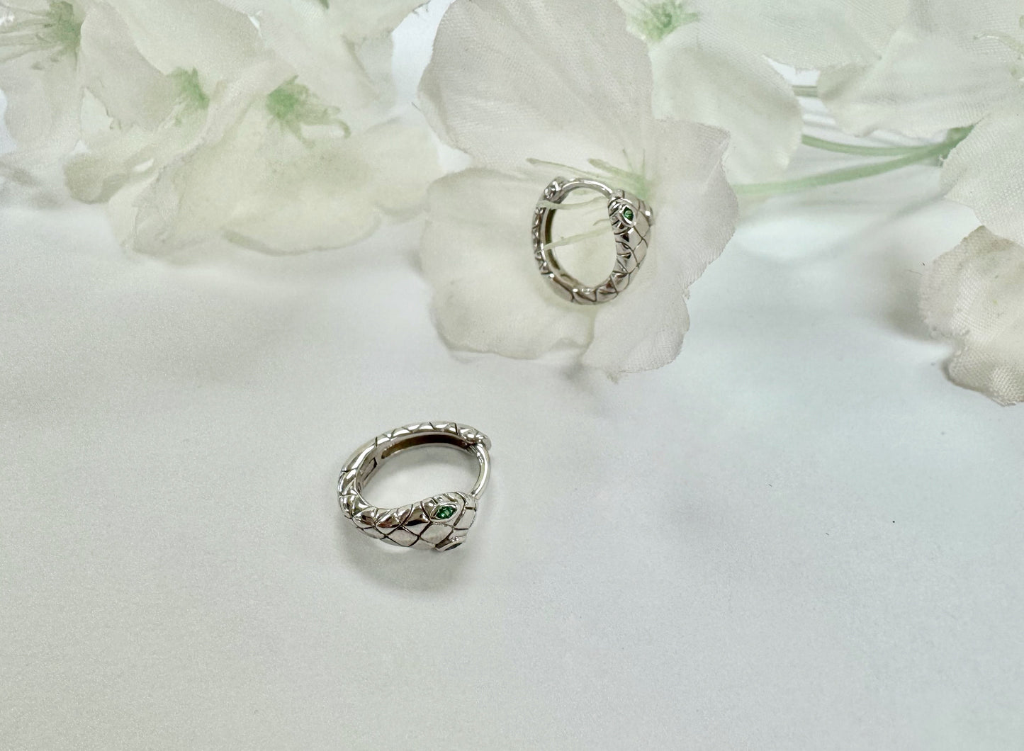 Pendiente Serpiente - Plata