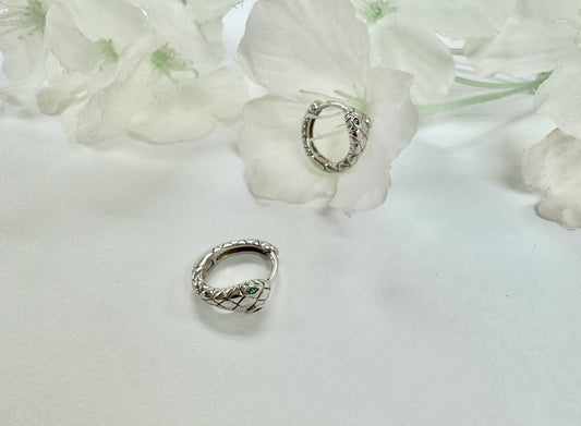 Pendiente Serpiente - Plata