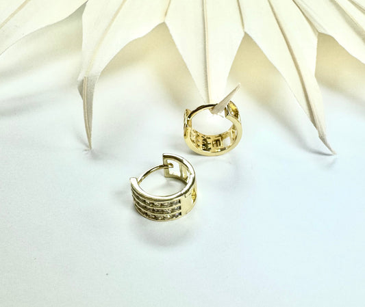 Pendiente Triple diamante