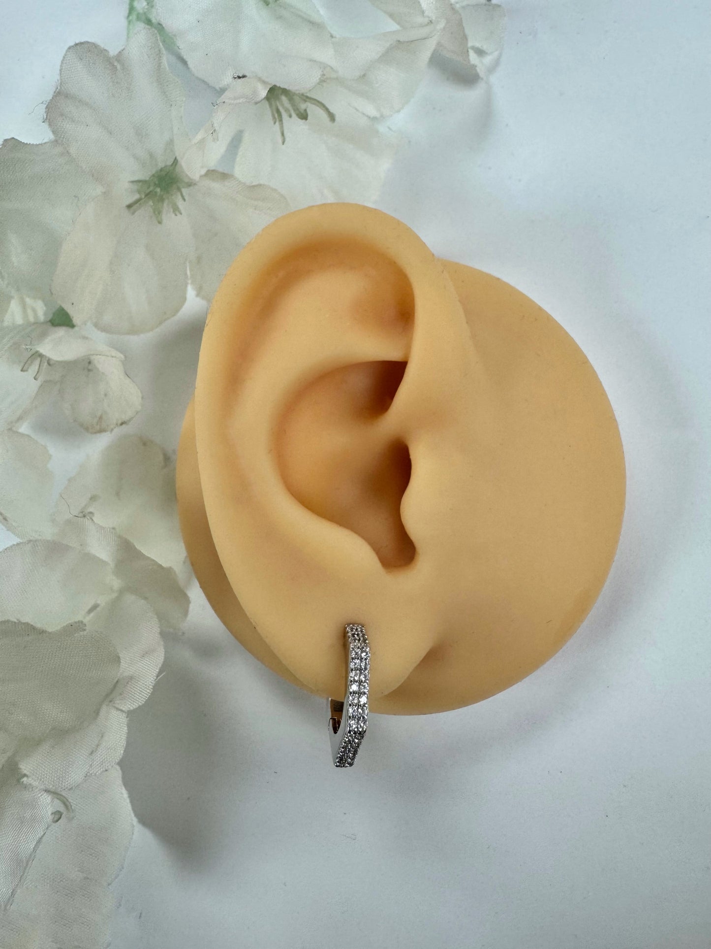 Pendiente Pentágono - Plata