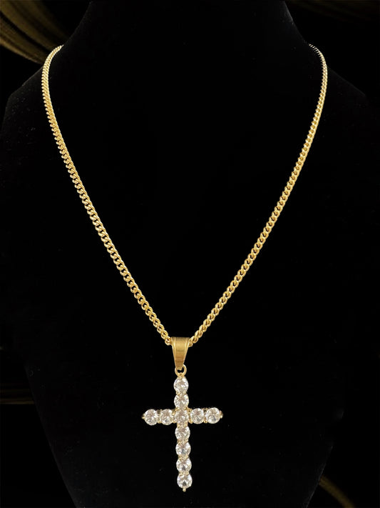 Cubana Fina con charm Cruz tamaño 20'