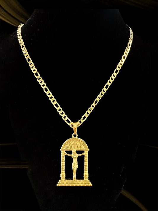 Cadena con charm de Jesus tamaño 18'