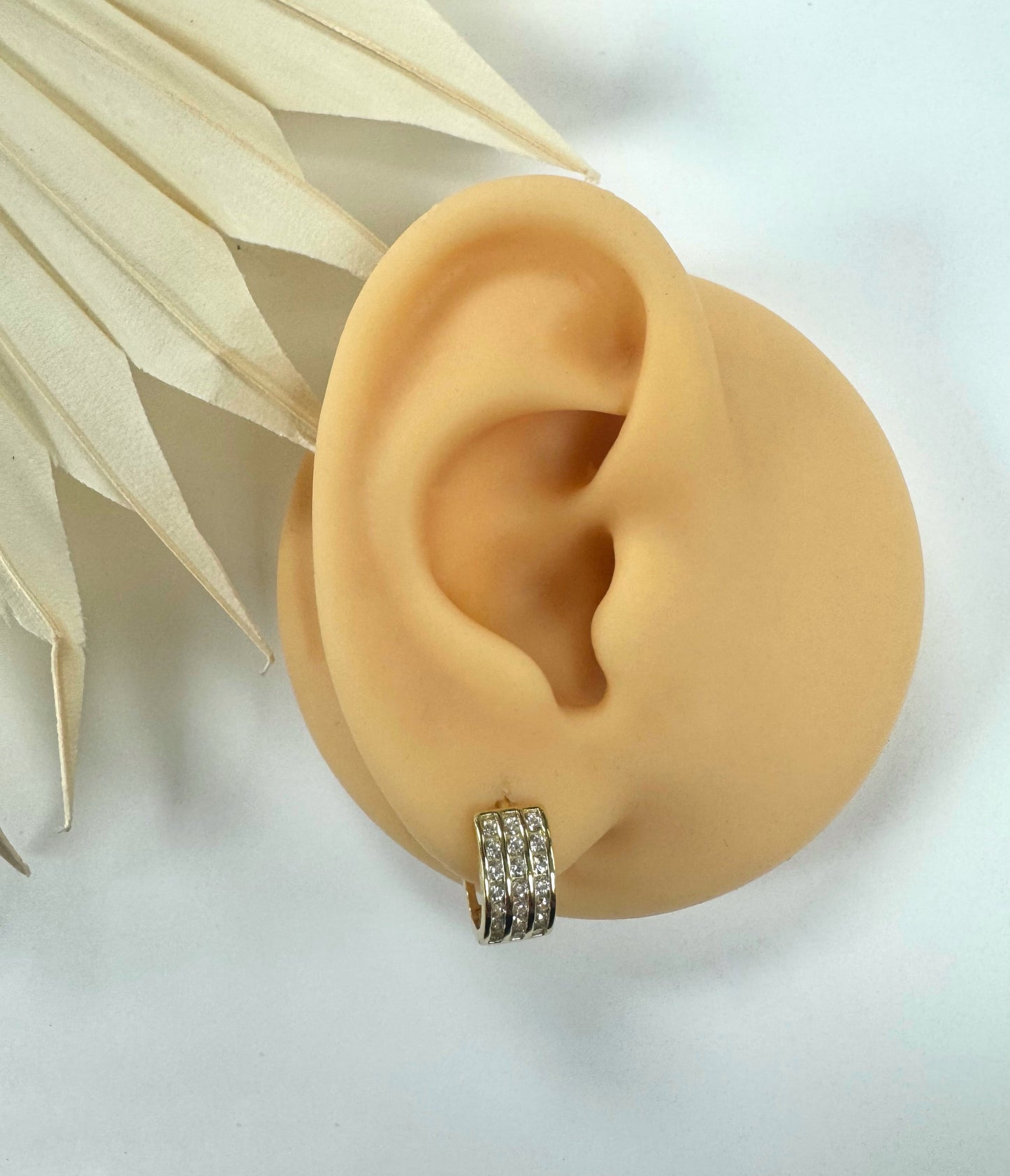 Pendiente Triple diamante