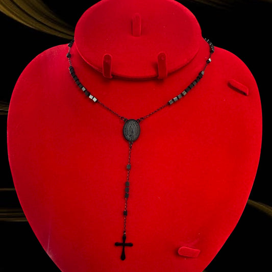 Rosario color Negro Unisex