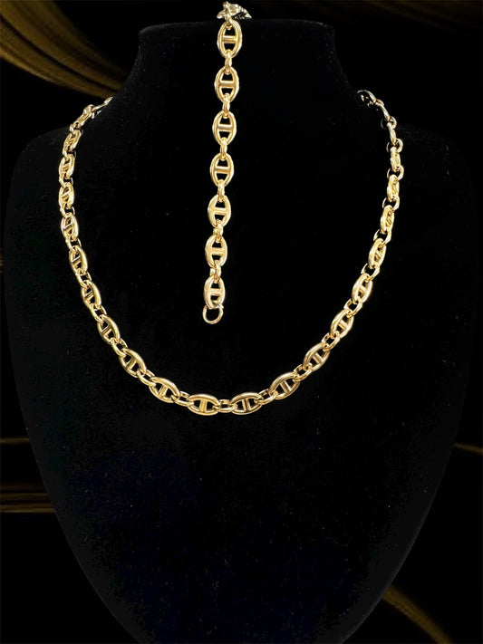 Cadena con Pulsera "Gucci" tamaño 18"