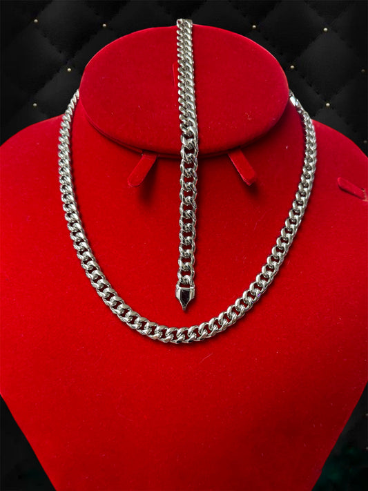 cadena y pulsera tamaño 20' stainless Steel