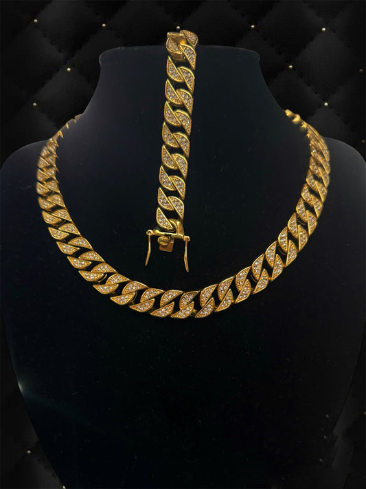 Conjunto Cadena y pulsera tamaño 18' Stainless Steel