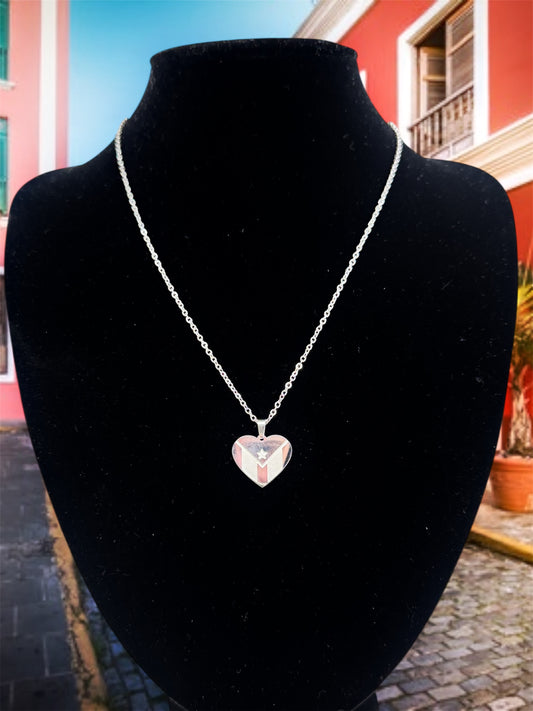 Cadena Corazon Plata
